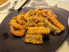 咸蛋黄南瓜甜玉米焗虾-港丽餐厅(高德置地店)