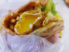 -小红车炸蛋葱油饼