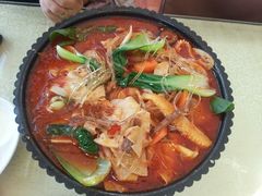 海鲜烩素锦什么的~-天天向上素食餐厅(五台山店)