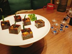糟香鲜虾冻配鱼籽酱-觅唐MITONG(鸟巢店)