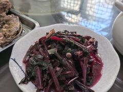 野菠菜炒肉-老张烤羊(王哥庄店)