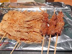 牛肉串-路边摊小炉子烧烤