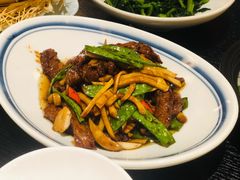 碧绿山珍炒牛柳牛柳-柒园·三十年创意杭帮菜(龙湖滨江天街店)