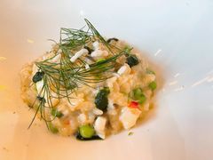 芦笋烩饭配蟹肉和香草-Jean Georges