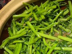 啫啫煲虾酱空心菜-熠盛粤味·顺德桑拿鸡(永康路店)