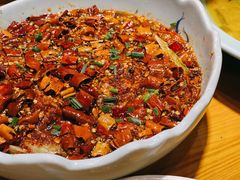 麻辣猪脑-丁记盐蘸牛肉·新杭菜(河东路店)