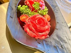 玫瑰雪花牛舌-捞王锅物料理(上海世茂广场店)