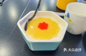Mango Pudding with Bursting Pearls