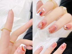 -孔雀手美甲美睫护理