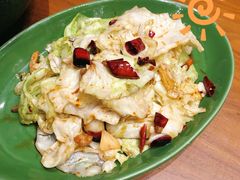 炝炒白菜苔-君悦酒店·1881·北京烤鸭