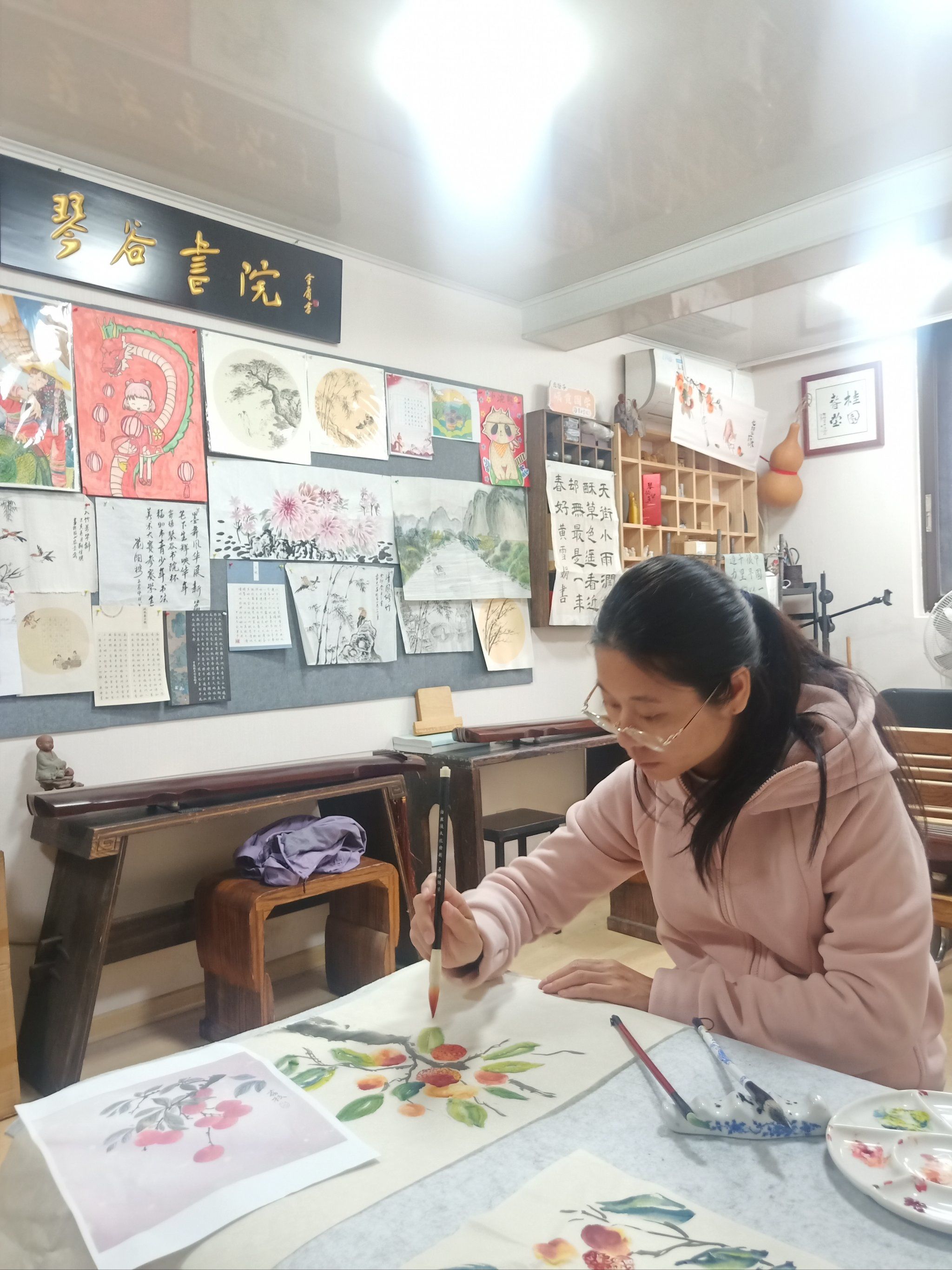 福州琴谷书院成人国画培训招生中