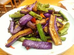 豆角茄子-丁记盐蘸牛肉·新杭菜(河东路店)