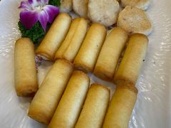 炸牛奶拼墨鱼饼-大门水乡·顺德菜