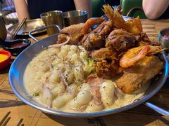 炸鸡配奶油年糕-HOTISLAND海鸡岛·韩国料理(江南西店)