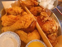 炸鸡翅一半一半-富乐满韩国正宗炸鸡韩国料理(虹泉路店)