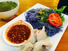 -蝶豆花蓝面条