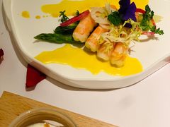 鲜虾芦笋沙拉配咖喱优格酱-王品牛排(郑州大卫城店)