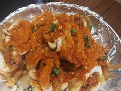 -东来菜馆•手抓海鲜家常菜•海鲜锅贴(鸽子窝店)