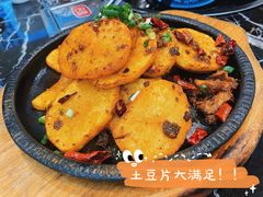铁板土豆片-李师傅脆肚(梅林店)