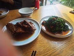 果仁菠菜-金豆角砂锅焖面(安贞店)