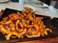 铁板鱿鱼-船歌·鱼水饺青岛菜(金狮广场店)