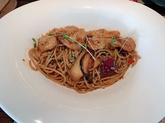 辣味大虾蒜香意面-良木缘咖啡西餐(蜀汉路店)