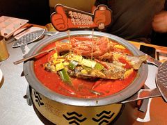 香辣卤味烤鱼-探鱼·鲜青椒爽麻烤鱼(苏宁广场店)