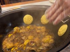 铁锅炖清远鸡-冰城焰会大丰收铁锅炖(萝岗万达金街店)