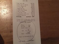 账单-The Meat & Wine Co Southbank(南岸店)