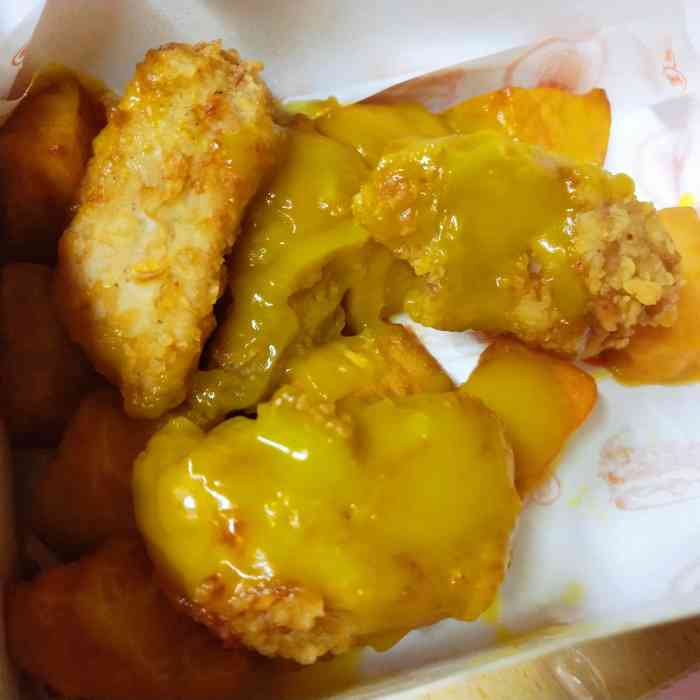 米花missfox韩国炸鸡汉堡(文一路店)-"很早之前点的外卖.