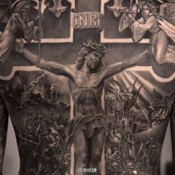 欧美满背 花臂纹身 武汉纹身-武汉湖佛纹身