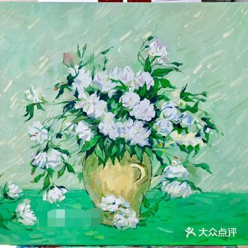 梵高在从圣雷米庇护所释放前不久，画了静物：花瓶里的粉