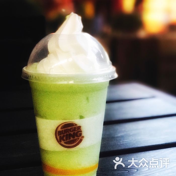 汉堡王雪顶奇异果优格思慕雪图片-北京西式简餐-大众点评网