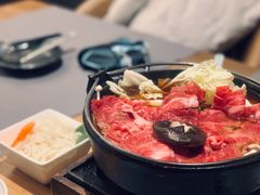 雪花牛肉寿喜锅-隐泉之语日式料理(王府中环店)