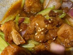 蒜香蜜汁排骨-绿茶餐厅(乐峰广场店)