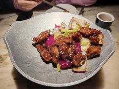 蒜香蜜汁排骨-绿茶餐厅(乐峰广场店)