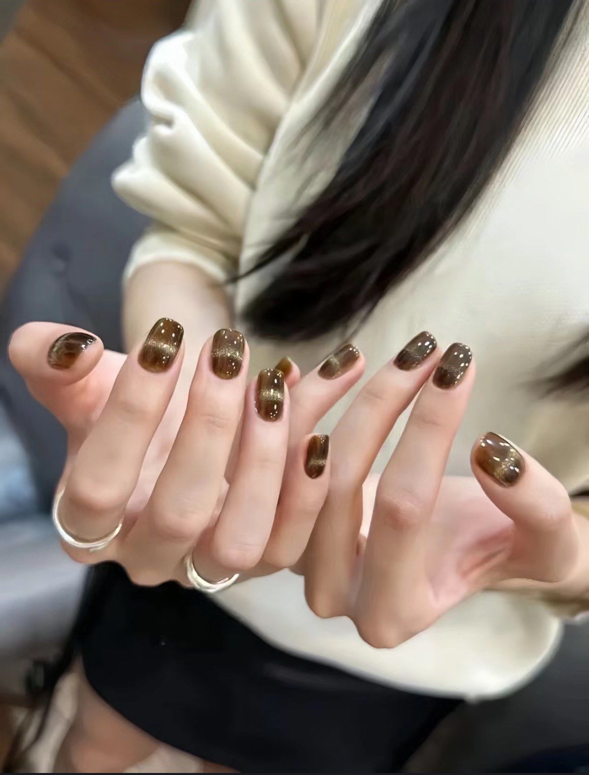 秋冬显白美甲,我喜欢最后一款,绝了