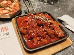韩式辣鸡爪-草家酱蟹炭火烤肉店(珲春南路一店)