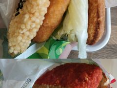 圣诞雪人双层鸡排堡-德克士(崂山百货店)