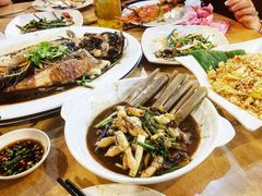 姜葱蛏子-大树下海鲜饭店