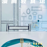 二次元轻食馆MyFlat，漫画里的黑白两色