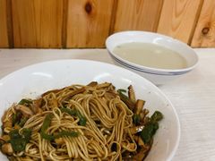 青椒干子肉丝干拌面-高邮面馆(明瓦廊店)
