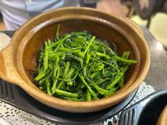 啫啫虾酱空心菜-熠盛粤味(永康路店)