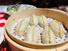 虾仁韭菜鸡蛋莜面蒸饺-西贝(南开大悦城店)