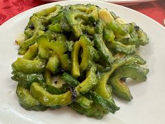 豆豉清炒凉瓜-吉莲利苑海鲜酒家(珠海拱北29年老字号店)