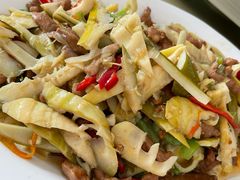 野竹笋炒肉-绿林山庄土菜馆