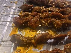 鸡胗和油边-勃利地摊·勃立小串烧烤