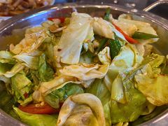 干锅手撕包菜-清真·益鑫羊肉手抓馆(花园北街店)