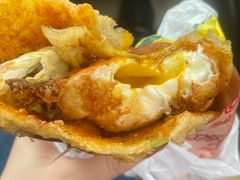 -小红车炸蛋葱油饼