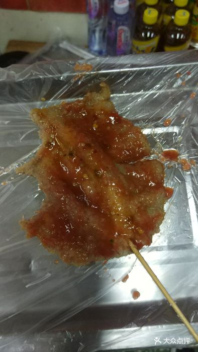 特色裹面鸡肉小串自制牛排图片 